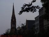 Arlington Street Spire Rising Into The Gloaming, Boston