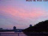 Sunset Colors Over the MIT Boathouse, Charles River