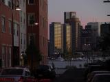 Downtown Boston Reflecting Sunset to East Boston