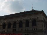 Boston Public Library Under Hot and Hazy Skies