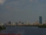 Downtown Boston Under Hot Summer Haze, from BU Bridge