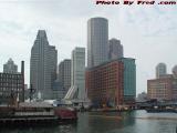 Boston Waterfront Under Mottled Sky During Big Dig