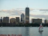 Back Bay in Fading Daylight, from Memorial Drive