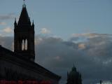 Old South Spires On Late Clouds, Boston Public Library