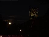 Full Hunter's Moon Rising Over Lower Newbury Street