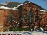 Watertown Free Library in Snow, Main Street, Watertown