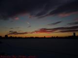 Frozen Sunset Perspective Over the Charles, from Esplanade