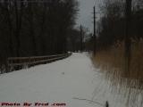 Bike Path in Winter's Grasp, Peabody, Massachusetts