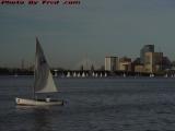 Sailing Under Partly Sunny Skies, Charles River, Boston