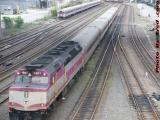Engine 1027 Pushing Train 2312 Into North Station, Boston