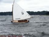 Cotuit Skiff Racer Full of Wind, Cotuit Bay, Cape Cod