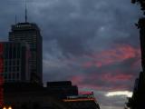 Sunset Blowtorch Over Boylston Street at Dartmouth, Boston