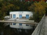 Stoller Boat House in Changing Foliage, Newton, Mass.