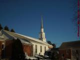Peabody South Congregational Church in Winter Garb