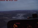 Dusk View of Flood Waters Over the Instrument Panel