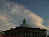 Dramatic Sunset Clouds Over the Christian Science Dome