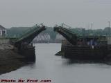 Drawbridge Opening For Departure, Gloucester, Mass.