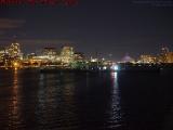 Fireworks? Barges, Charles River Below Mass. Ave. Bridge