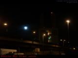 Lights and Moon Rising Over South Boston, from A Street