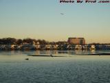 Low Tide Revere Salt Flats in Winter Sunset Light