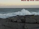 Winter Surf Spray at a Rocky Coast, Cape Elizabeth, Maine