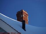 Chimney in Cold Winter Sun, Dell Court, Lynn, Mass.