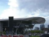 Boston Convention & Exhibition Center Under Surreal Sky