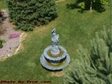 Lawn and Fountain, Bird's Eye View, Marshfield, Mass.