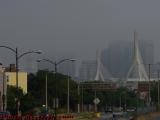 Low Clouds Tripping on Downtown Boston, from Somerville
