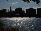 Hot Charles River Reflections, from Esplanade, Boston