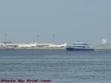 Ferry In a Rare Hot Summer Cloud's Shadow, Boston Harbor
