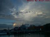 Sunset Cloud Spectacular Over South Boston Waterfront