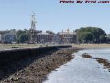 Hot and Sunny at Low Tide, Salem Harbor and Custom House