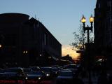 Boylston Street Traffic at Hynes After Sunset, Boston