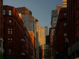 Downtown Boston in Cold Morning Light, South Street View