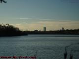 Brisk Winter Morning Boston Skyline Over Mystic River