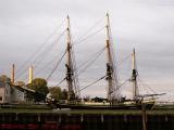 Friend Ship of Salem Docked in Overcast Sunset Light