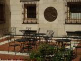 Sunlit Seating on a Hot Spring Day, Boston Public Library
