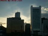Financial District Back Lit by Late Afternoon Sun, Boston