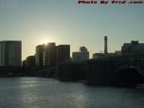 Kendall Square Eclipsing Afternoon Sun, from Esplanade