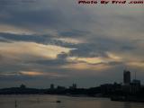 Light Leaking Through Clouds Over the Lower Charles River