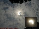 Less Than Optimal Eclipse Viewing Conditions, Medford, MA