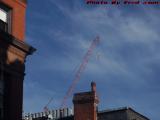 Resting Crane Over Back Bay Rooftops, Boston, Mass.
