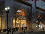 Evening Johnson Building Entrance, Boston Public Library