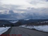 Dusk Perspective With Snow Clouds, East of Alfred Station