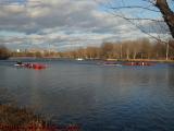 Early Spring Rowing Practice, Charles River, Newton