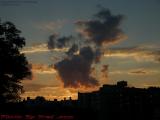 Sunset Cloudscape Over Kenmore, from Mass Ave and Boylston