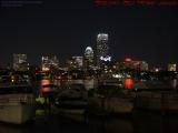 Boston's Back Bay Nightscape Over Cambridge Yacht Club
