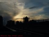Dramatic Sky Over Longfellow Bridge Construction, Boston