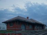 Storm Clouds Gathering Over the Depot, Wellsville, NY